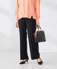 K2LFD02049 a.v.v(アー・ヴェ・ヴェ) ［支持率NO.1/イージーケア/ストレッチ］スッキリ見えストレートパンツ ライトピンク