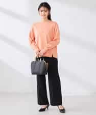 K2LFD02049 a.v.v(アー・ヴェ・ヴェ) ［支持率NO.1/イージーケア/ストレッチ］スッキリ見えストレートパンツ ライトピンク