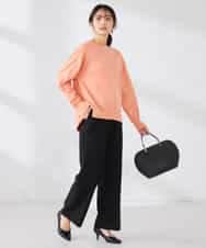 K2LFD02049 a.v.v(アー・ヴェ・ヴェ) ［支持率NO.1/イージーケア/ストレッチ］スッキリ見えストレートパンツ ライトピンク