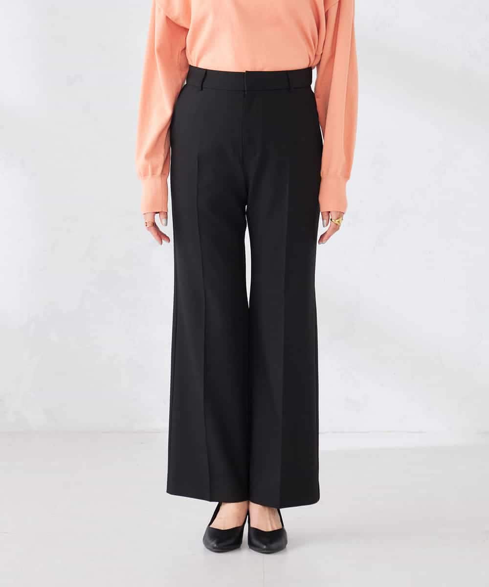 K2LFD02049 a.v.v(アー・ヴェ・ヴェ) ［支持率NO.1/イージーケア/ストレッチ］スッキリ見えストレートパンツ ライトピンク