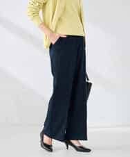 K2LFD02049 a.v.v(アー・ヴェ・ヴェ) ［支持率NO.1/イージーケア/ストレッチ］スッキリ見えストレートパンツ ネイビー