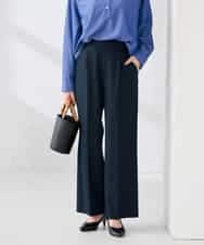 K2LFD03049 a.v.v(アー・ヴェ・ヴェ) ［支持率NO.1/イージーケア/ストレッチ］スッキリ見えワイドパンツ ピンク