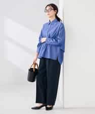 K2LFD03049 a.v.v(アー・ヴェ・ヴェ) ［支持率NO.1/イージーケア/ストレッチ］スッキリ見えワイドパンツ ピンク