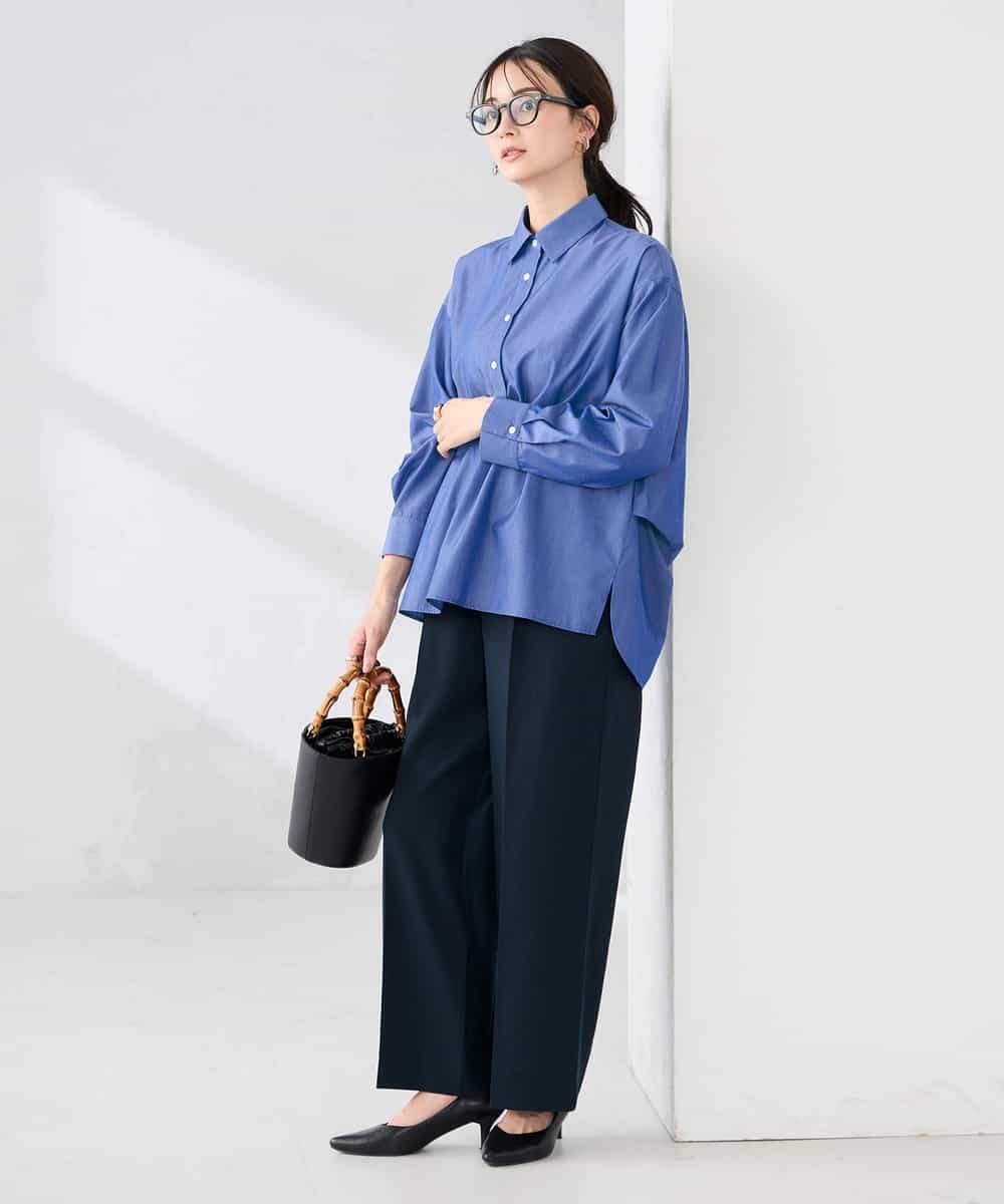 K2LFD03049 a.v.v(アー・ヴェ・ヴェ) ［支持率NO.1/イージーケア/ストレッチ］スッキリ見えワイドパンツ ピンク