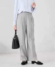 K2LFD03049 a.v.v(アー・ヴェ・ヴェ) ［支持率NO.1/イージーケア/ストレッチ］スッキリ見えワイドパンツ ピンク