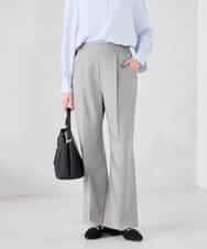 K2LFD03049 a.v.v(アー・ヴェ・ヴェ) ［支持率NO.1/イージーケア/ストレッチ］スッキリ見えワイドパンツ ピンク