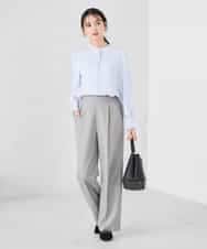 K2LFD03049 a.v.v(アー・ヴェ・ヴェ) ［支持率NO.1/イージーケア/ストレッチ］スッキリ見えワイドパンツ ピンク