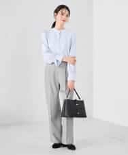 K2LFD03049 a.v.v(アー・ヴェ・ヴェ) ［支持率NO.1/イージーケア/ストレッチ］スッキリ見えワイドパンツ ピンク