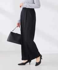 K2LFD03049 a.v.v(アー・ヴェ・ヴェ) ［支持率NO.1/イージーケア/ストレッチ］スッキリ見えワイドパンツ ピンク