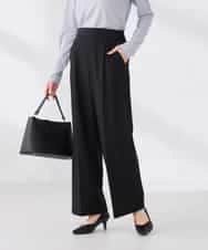 K2LFD03049 a.v.v(アー・ヴェ・ヴェ) ［支持率NO.1/イージーケア/ストレッチ］スッキリ見えワイドパンツ ピンク