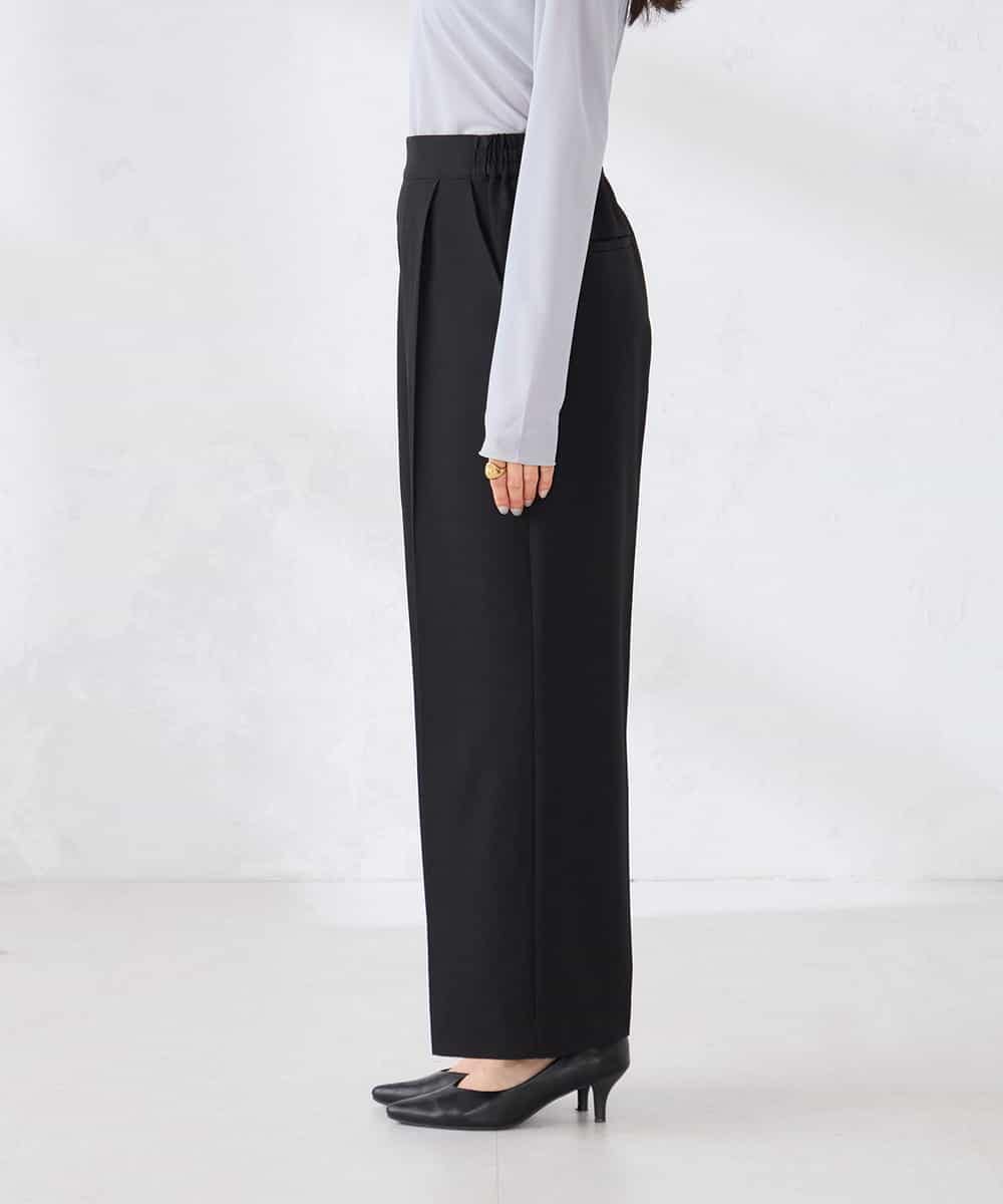 K2LFD03049 a.v.v(アー・ヴェ・ヴェ) ［支持率NO.1/イージーケア/ストレッチ］スッキリ見えワイドパンツ ピンク