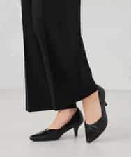 K2LFD03049 a.v.v(アー・ヴェ・ヴェ) ［支持率NO.1/イージーケア/ストレッチ］スッキリ見えワイドパンツ ピンク