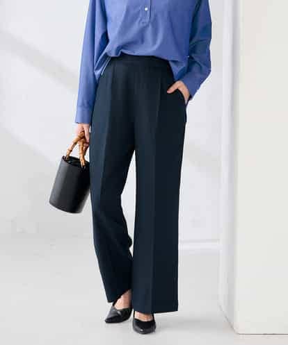 K2LFD03049 a.v.v ［支持率NO.1/イージーケア/ストレッチ］スッキリ見えワイドパンツ