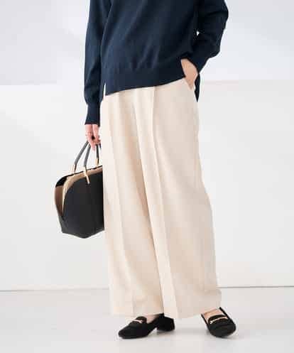 K2LFD03049 a.v.v ［支持率NO.1/イージーケア/ストレッチ］スッキリ見えワイドパンツ
