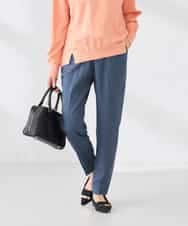 K2LFD04049 a.v.v(アー・ヴェ・ヴェ) ［支持率NO.1/イージーケア］イージーテーパードパンツ ライトカーキ