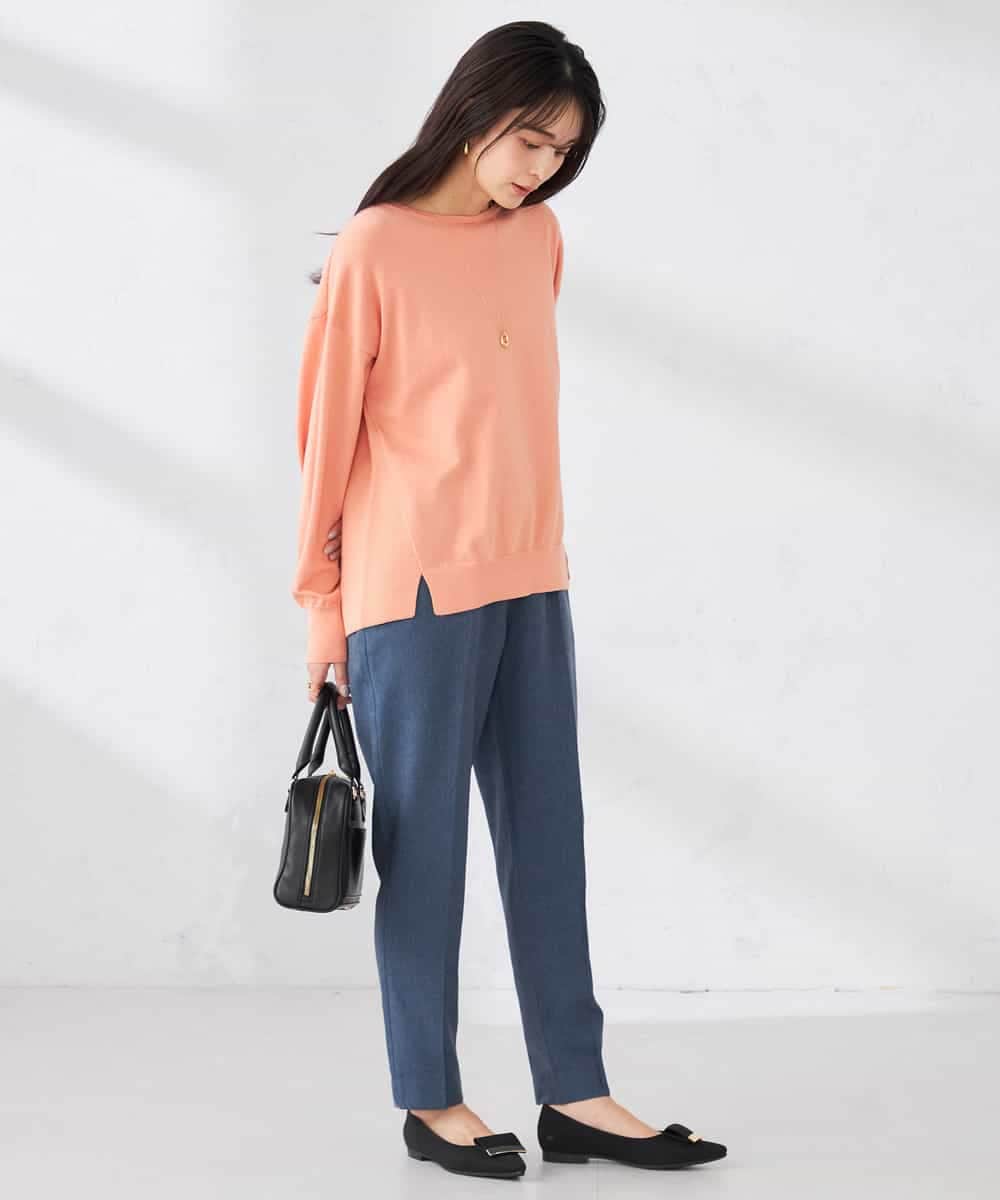 K2LFD04049 a.v.v(アー・ヴェ・ヴェ) ［支持率NO.1/イージーケア］イージーテーパードパンツ ライトカーキ