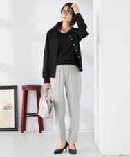 K2LFD04049 a.v.v(アー・ヴェ・ヴェ) ［支持率NO.1/イージーケア］イージーテーパードパンツ ライトカーキ