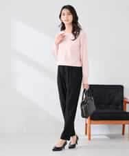 K2LFD04049 a.v.v(アー・ヴェ・ヴェ) ［支持率NO.1/イージーケア］イージーテーパードパンツ ライトカーキ