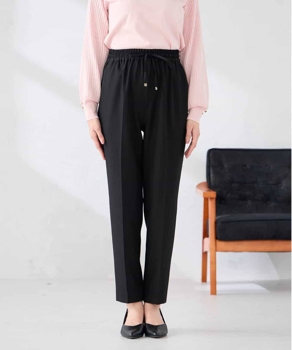 K2LFD04049 a.v.v(アー・ヴェ・ヴェ) ［支持率NO.1/イージーケア］イージーテーパードパンツ ライトカーキ