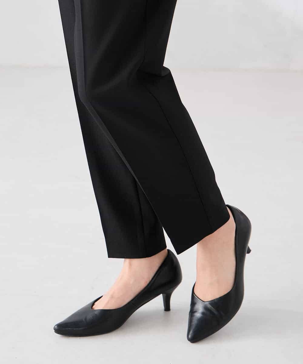 K2LFD04049 a.v.v(アー・ヴェ・ヴェ) ［支持率NO.1/イージーケア］イージーテーパードパンツ ライトカーキ