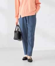 K2LFD04049 a.v.v(アー・ヴェ・ヴェ) ［支持率NO.1/イージーケア］イージーテーパードパンツ ブルー