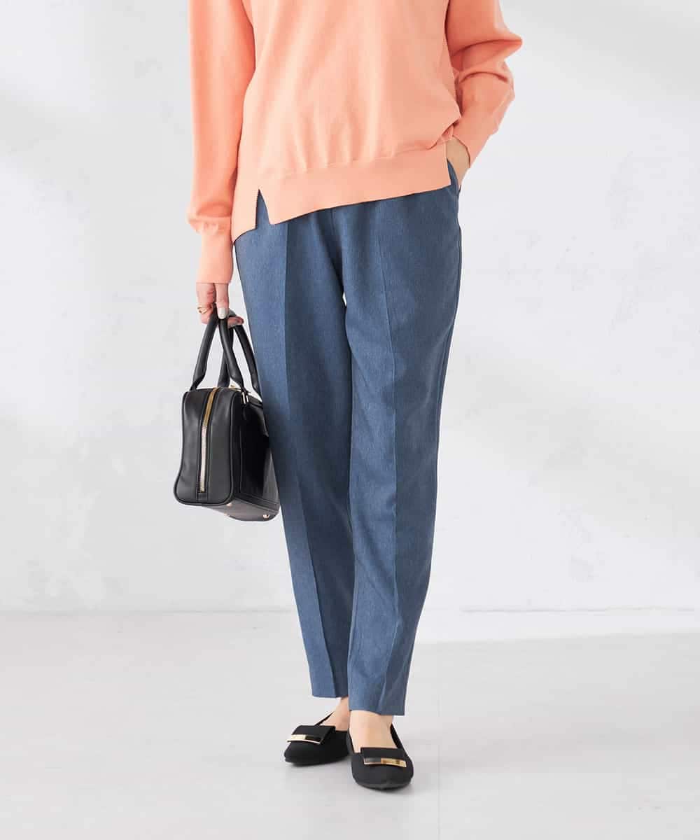 K2LFD04049 a.v.v(アー・ヴェ・ヴェ) ［支持率NO.1/イージーケア］イージーテーパードパンツ ブルー