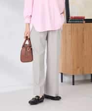 K2LFD05049 a.v.v(アー・ヴェ・ヴェ) ［支持率NO.1/イージーケア］イージーワイドパンツ ライトカーキ