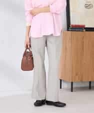 K2LFD05049 a.v.v(アー・ヴェ・ヴェ) ［支持率NO.1/イージーケア］イージーワイドパンツ ライトカーキ