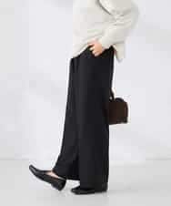 K2LFD05049 a.v.v(アー・ヴェ・ヴェ) ［支持率NO.1/イージーケア］イージーワイドパンツ ライトカーキ