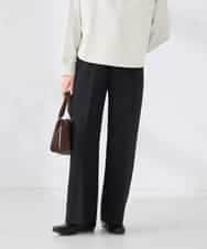 K2LFD05049 a.v.v(アー・ヴェ・ヴェ) ［支持率NO.1/イージーケア］イージーワイドパンツ ライトカーキ