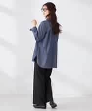 K2LFD05049 a.v.v(アー・ヴェ・ヴェ) ［支持率NO.1/イージーケア］イージーワイドパンツ ライトカーキ