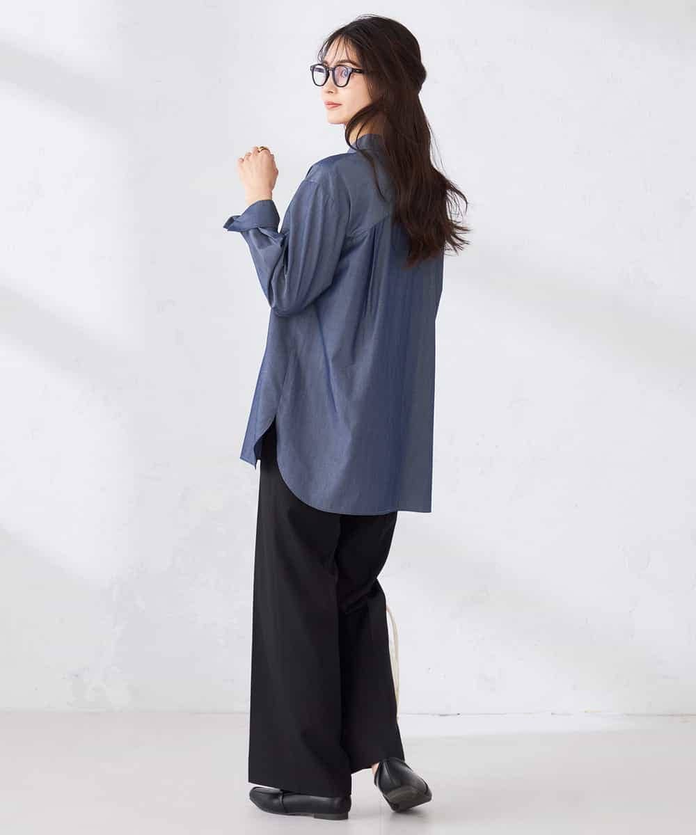 K2LFD05049 a.v.v(アー・ヴェ・ヴェ) ［支持率NO.1/イージーケア］イージーワイドパンツ ライトカーキ