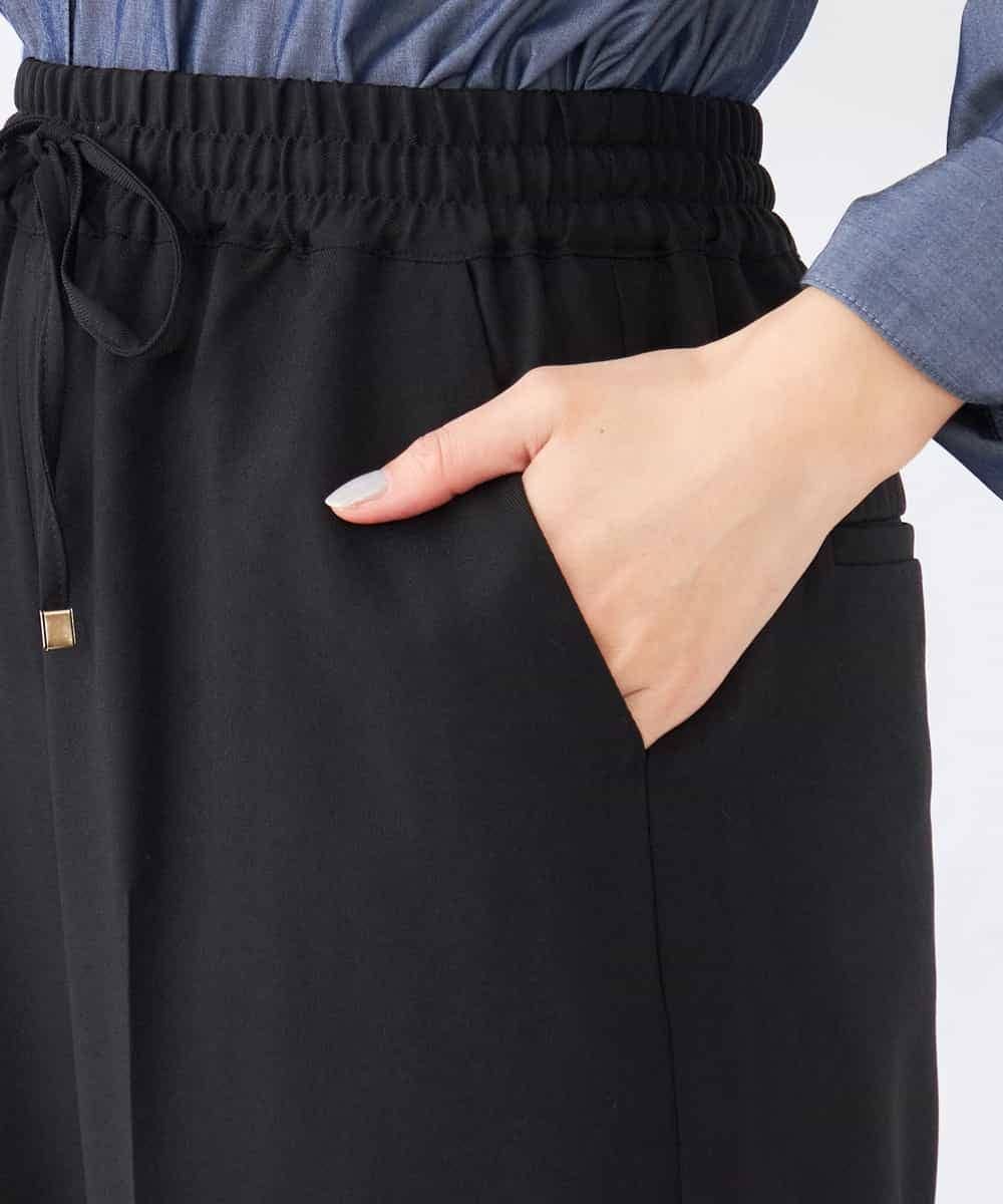 K2LFD05049 a.v.v(アー・ヴェ・ヴェ) ［支持率NO.1/イージーケア］イージーワイドパンツ ライトカーキ