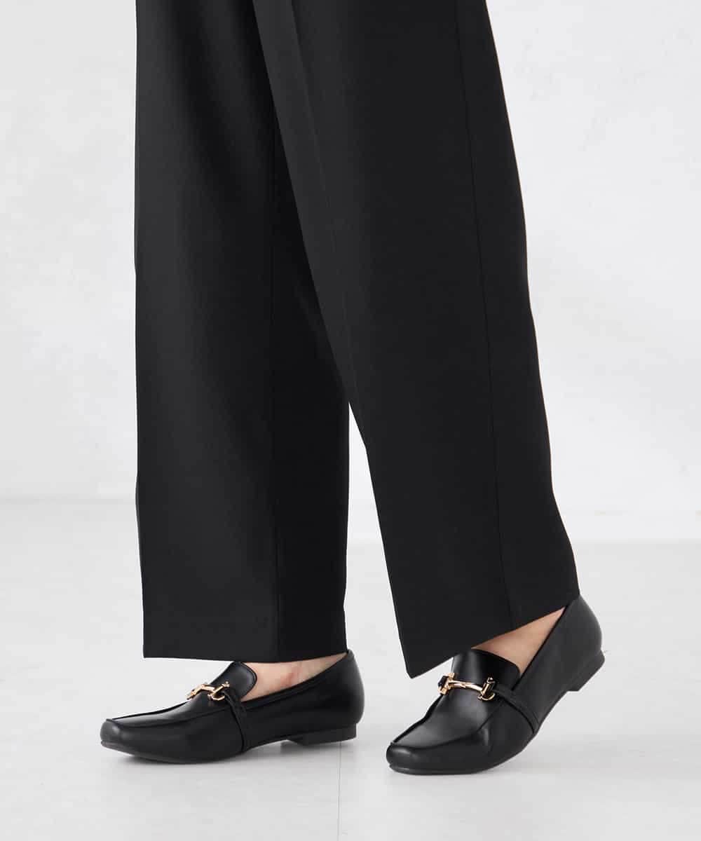 K2LFD05049 a.v.v(アー・ヴェ・ヴェ) ［支持率NO.1/イージーケア］イージーワイドパンツ ライトカーキ