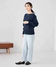 K2LFD08059 a.v.v(アー・ヴェ・ヴェ) ストレートデニムパンツ ライトブルー