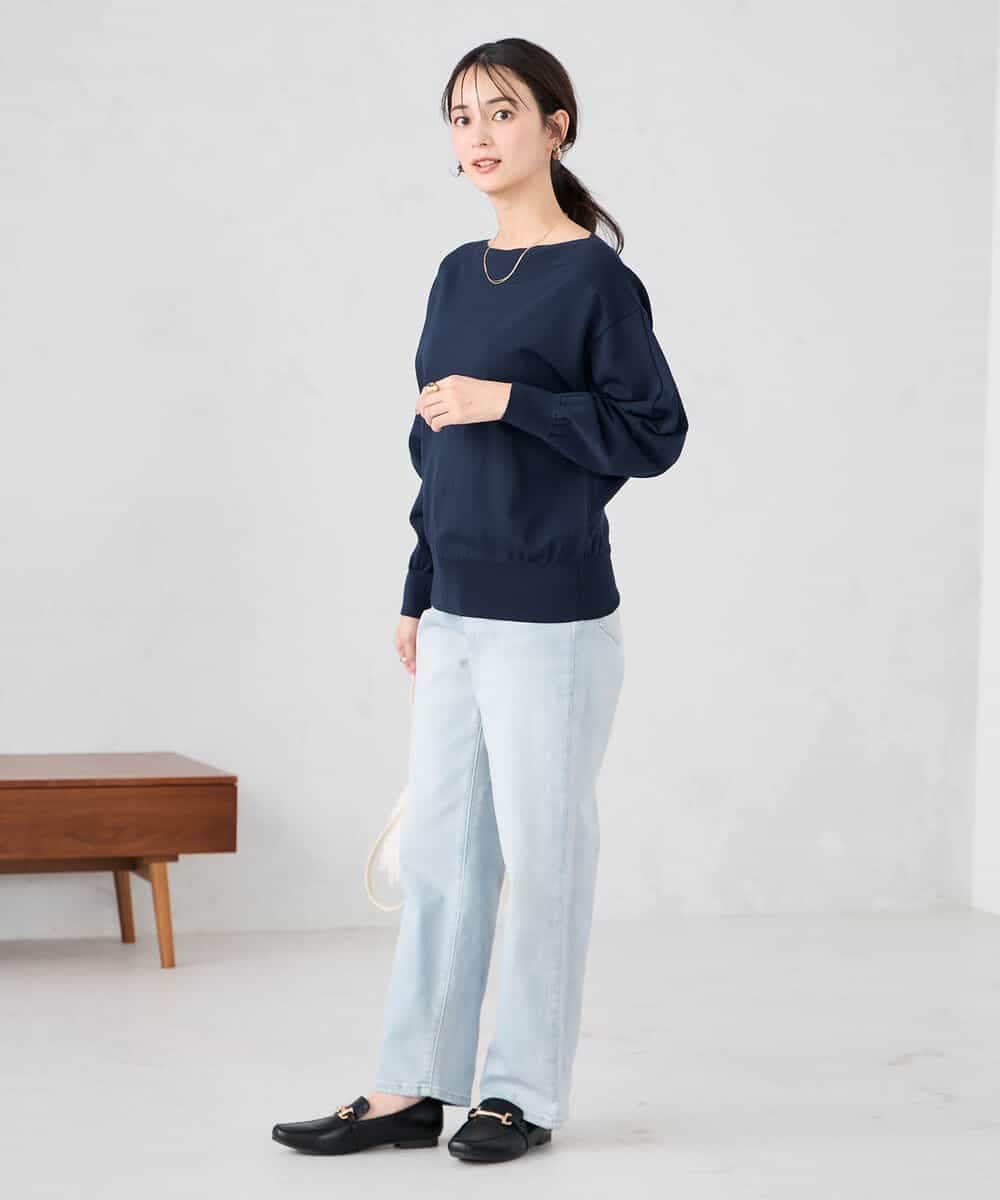 K2LFD08059 a.v.v(アー・ヴェ・ヴェ) ストレートデニムパンツ ライトブルー