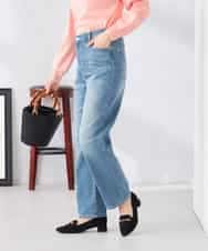 K2LFD08059 a.v.v(アー・ヴェ・ヴェ) ストレートデニムパンツ ライトブルー