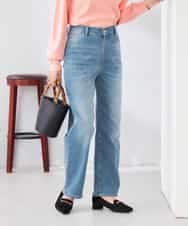 K2LFD08059 a.v.v(アー・ヴェ・ヴェ) ストレートデニムパンツ ライトブルー