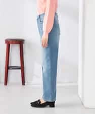 K2LFD08059 a.v.v(アー・ヴェ・ヴェ) ストレートデニムパンツ ライトブルー