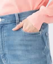 K2LFD08059 a.v.v(アー・ヴェ・ヴェ) ストレートデニムパンツ ライトブルー