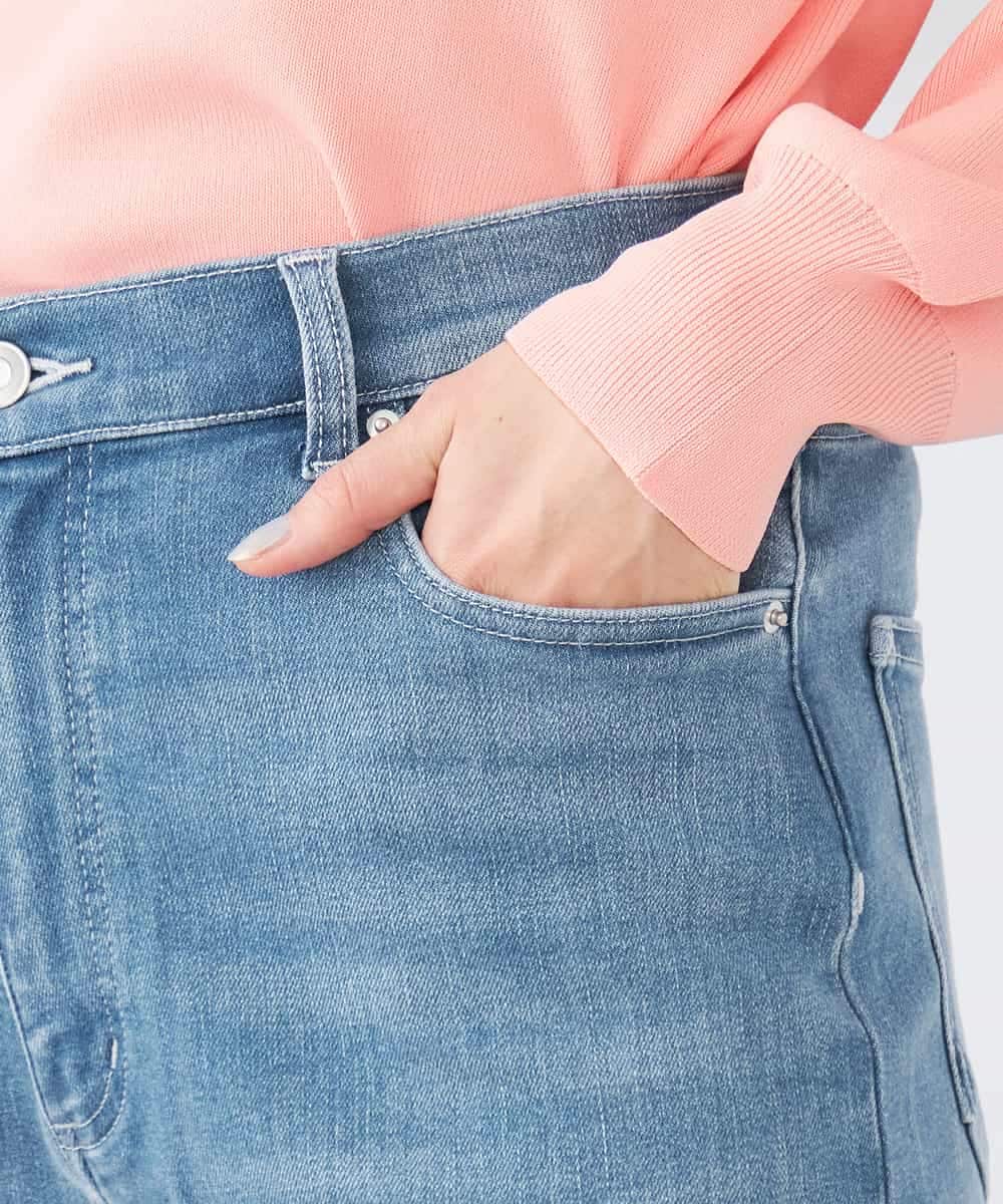 K2LFD08059 a.v.v(アー・ヴェ・ヴェ) ストレートデニムパンツ ライトブルー