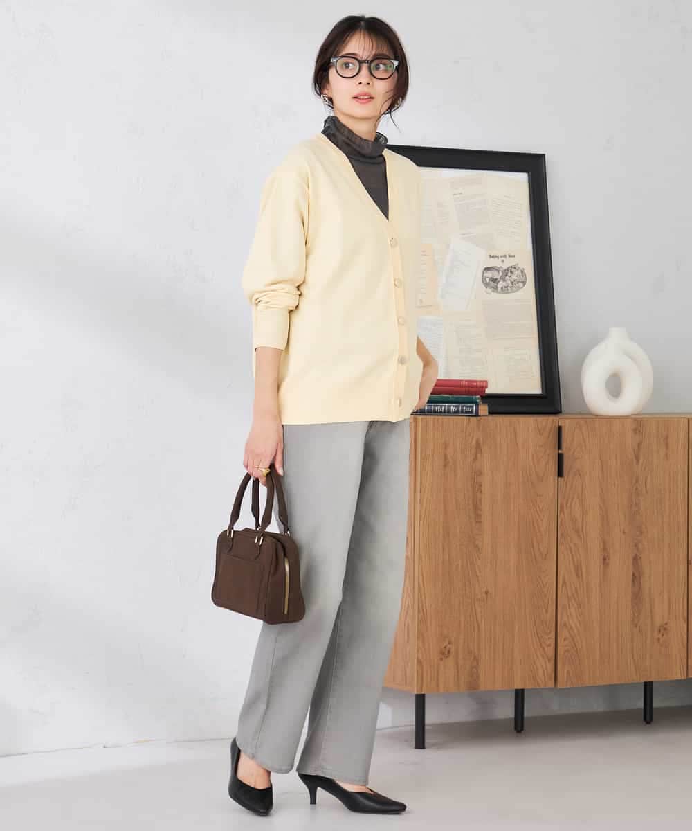 K2LFD08059 a.v.v(アー・ヴェ・ヴェ) ストレートデニムパンツ ライトブルー