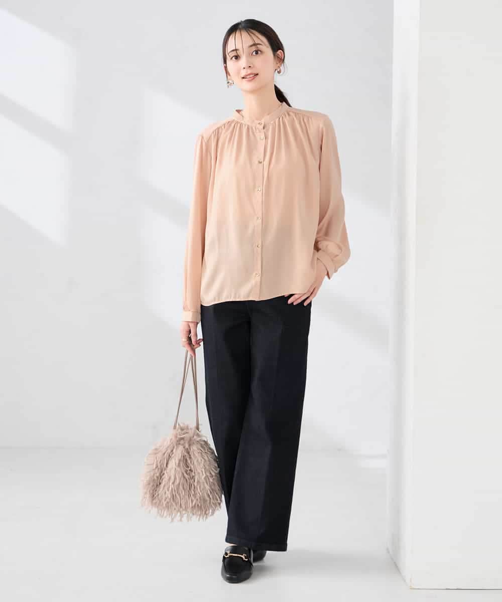 K2LFD10059 a.v.v(アー・ヴェ・ヴェ) ワイドデニムパンツ ネイビー