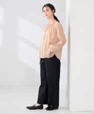 K2LFD10059 a.v.v(アー・ヴェ・ヴェ) ワイドデニムパンツ ネイビー