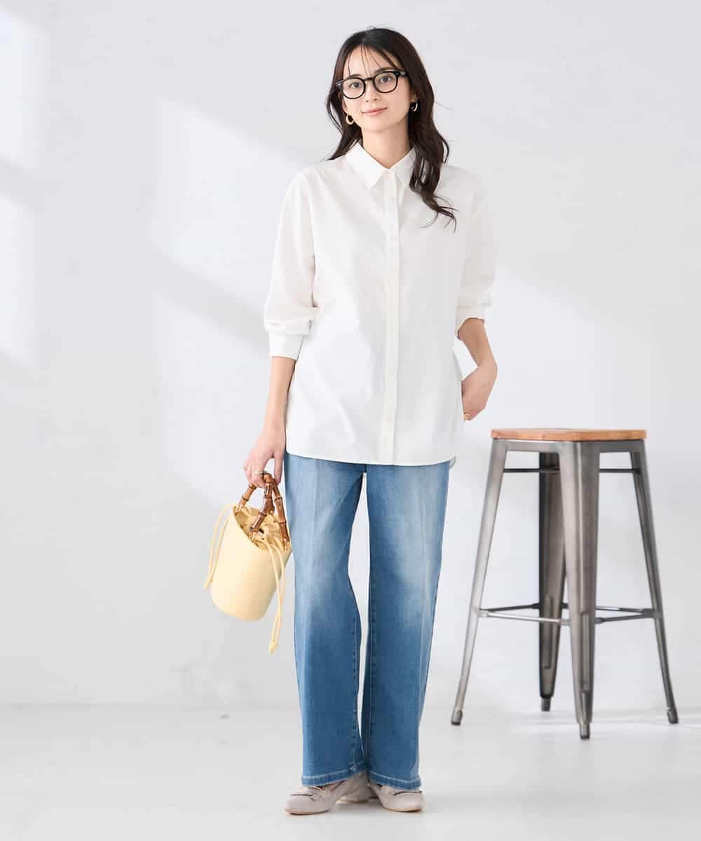 K2LFD10059 a.v.v(アー・ヴェ・ヴェ) ワイドデニムパンツ ネイビー