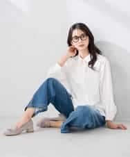 K2LFD10059 a.v.v(アー・ヴェ・ヴェ) ワイドデニムパンツ ネイビー