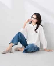 K2LFD10059 a.v.v(アー・ヴェ・ヴェ) ワイドデニムパンツ ネイビー