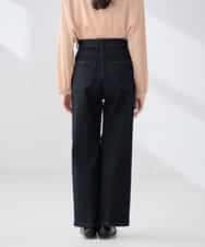 K2LFD10059 a.v.v(アー・ヴェ・ヴェ) ワイドデニムパンツ ネイビー