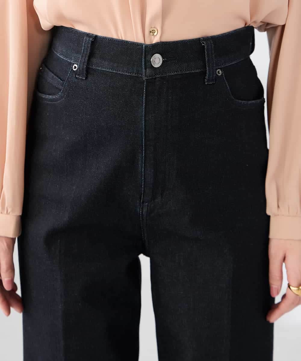 K2LFD10059 a.v.v(アー・ヴェ・ヴェ) ワイドデニムパンツ ネイビー