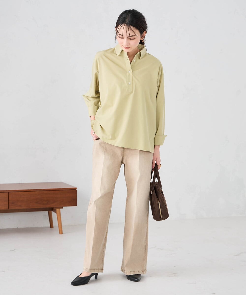 K2LFD27059 a.v.v(アー・ヴェ・ヴェ) ワイドデニムパンツ ベージュ